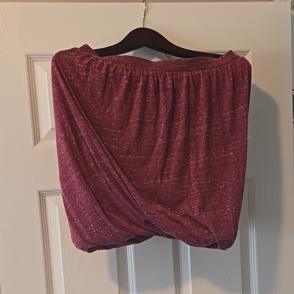 Red Mini Bubble Skirt
